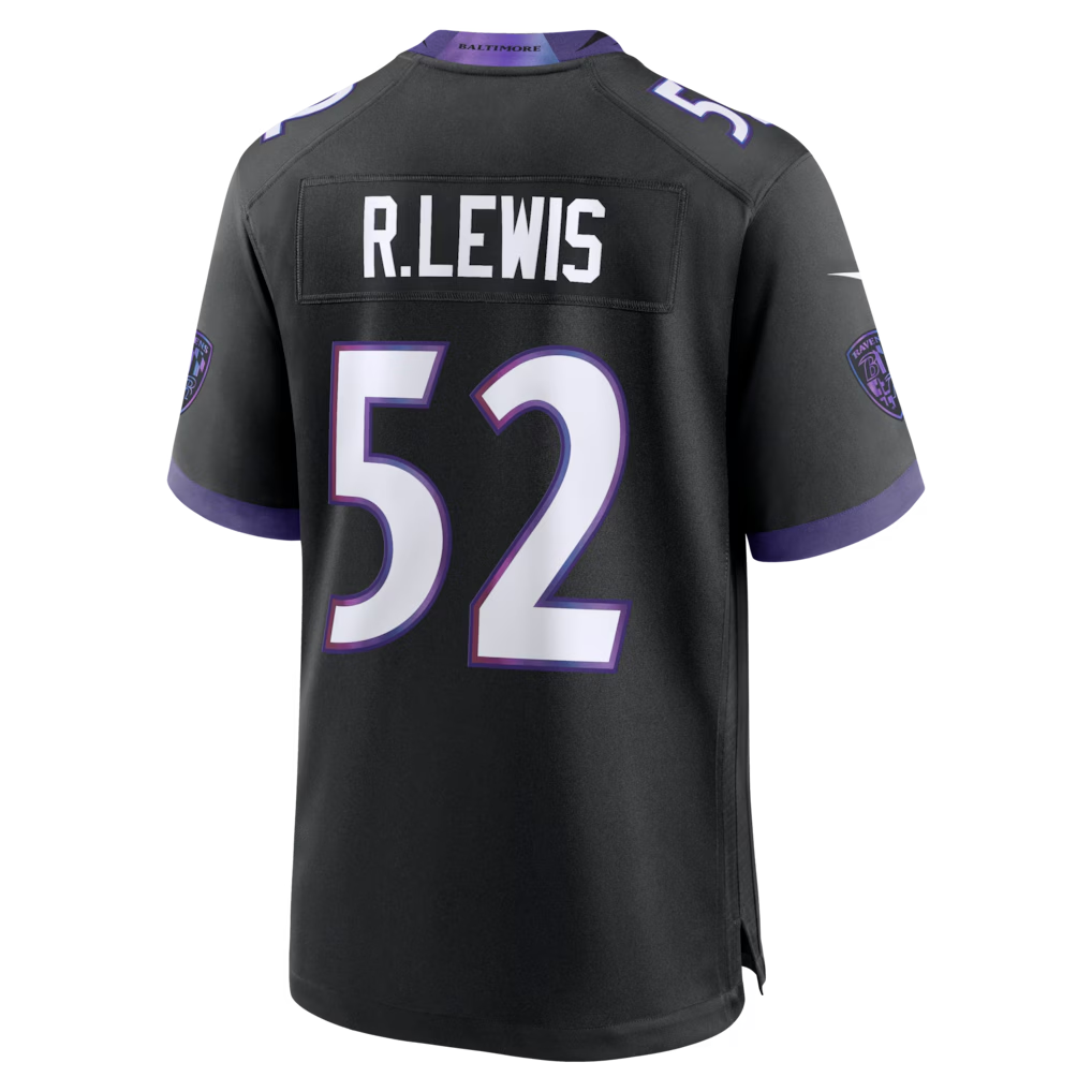 CAdoa B.Ravens #52 Ray Lewis Black Alternate Retired Player Stitched Jerseys