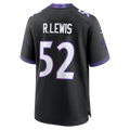 CAdoa B.Ravens #52 Ray Lewis Black Alternate Retired Player Stitched Jerseys