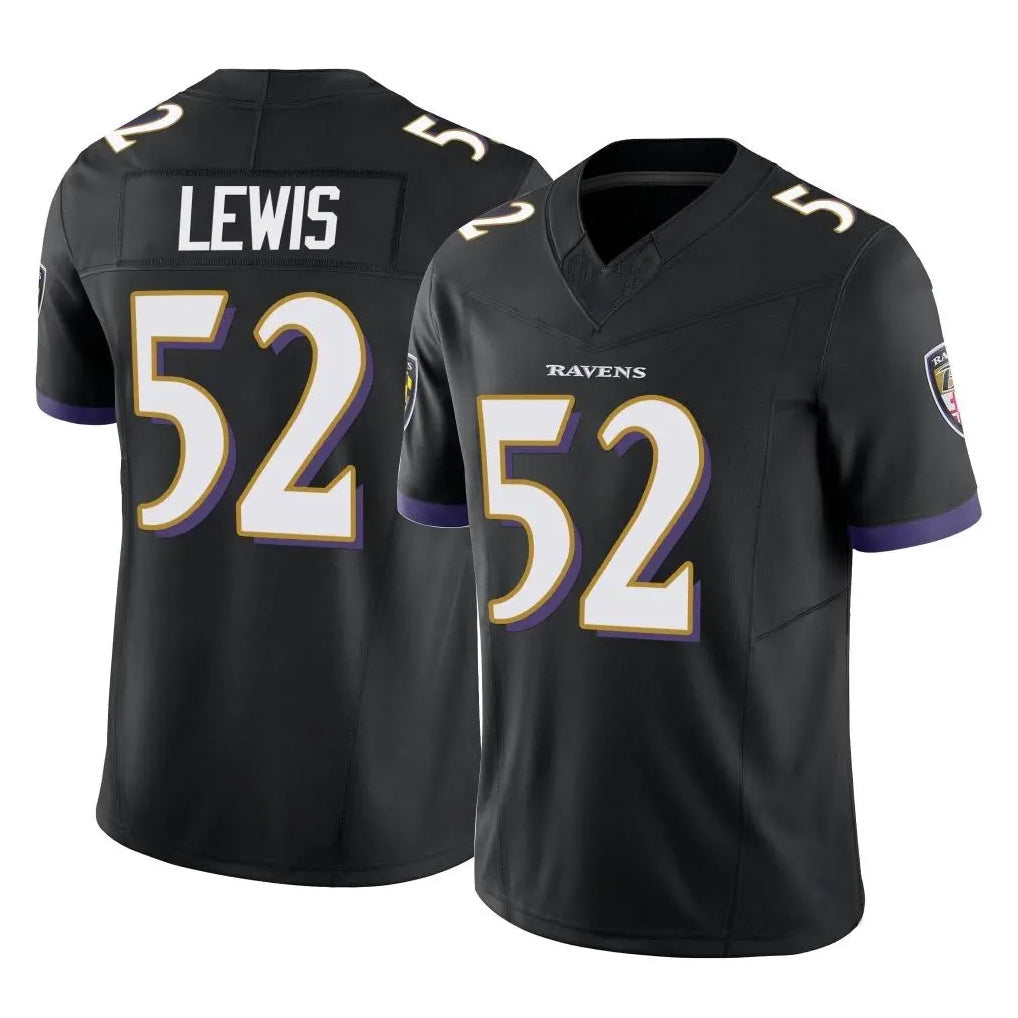 CAdoa B.Ravens #52 Ray Lewis Player Black Vapor F.U.S.E. Limited Game Stitched Jerseys