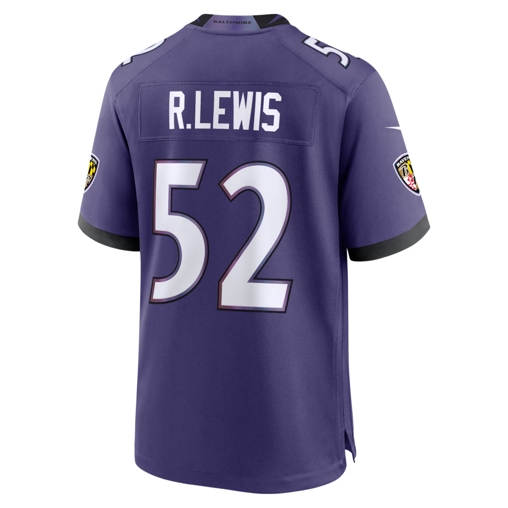 CAdoa B.Ravens #52 Ray Lewis Purple Team Retired Player Game Stitched Jerseys