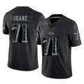 CAdoa B.Ravens #71 Olaivavega Ioane Player Black RFLCTV Limited Stitched Jerseys