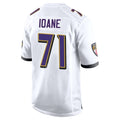 CAdoa B.Ravens #71 Olaivavega Ioane Player White Alternate Home Stitched Jerseys