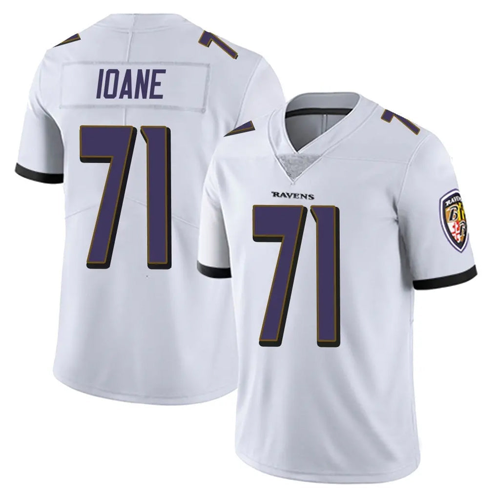 CAdoa B.Ravens #71 Olaivavega Ioane Player White Vapor Untouchable Limited Game Home Stitched Jerseys