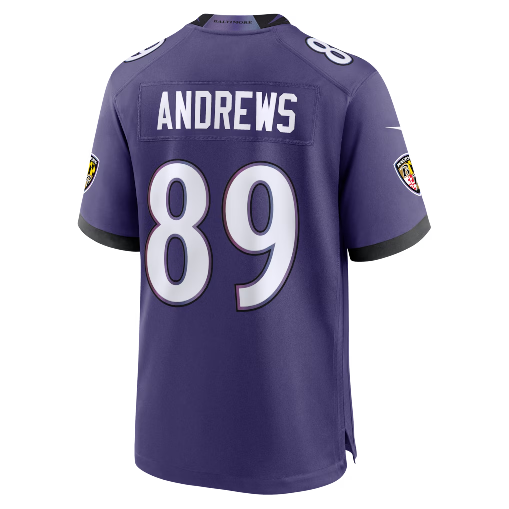 CAdoa B.Ravens #89 Mark Andrews Purple Team Game Stitched Jerseys