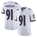 CAdoa B.Ravens #91 Trey Hendrickson Player White Vapor Untouchable Game Stitched Jerseys
