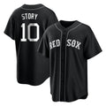 CAdoa B.Red Sox #10 Trevor Story Player Black Home Game Stitched Jerseys