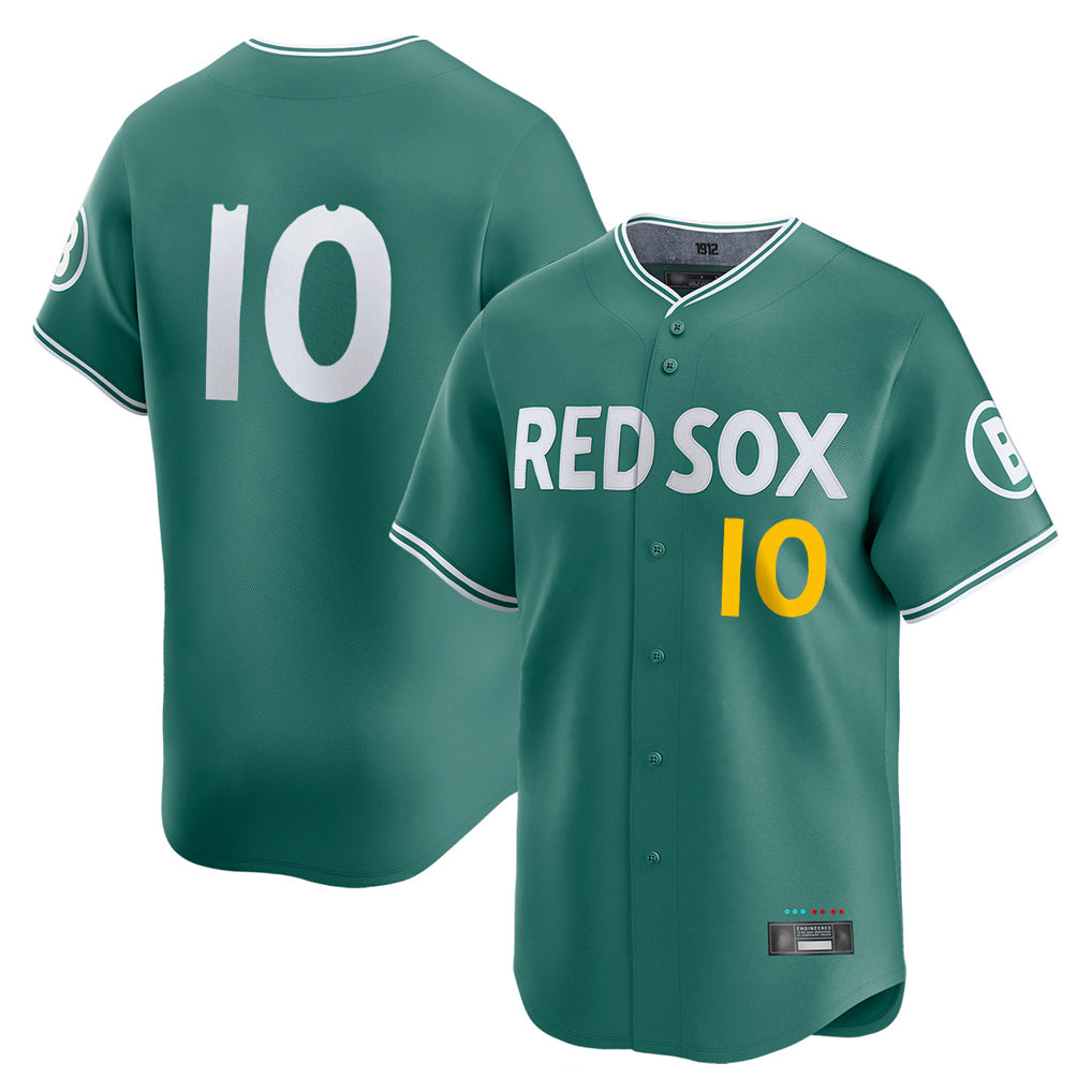 CAdoa B.Red Sox #10 Trevor Story Player Green City Connect Limited Home Game Stitched Jerseys