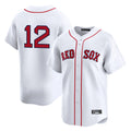 CAdoa B.Red Sox #12 Connor Wong Player White Limited Home Game Stitched Jerseys