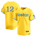 CAdoa B.Red Sox #12 Connor Wong Player Yellow Limited Home Game Stitched Jerseys