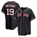 CAdoa B.Red Sox #19 Roman Anthony Player Black Out Home Game Stitched Jerseys