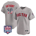 CAdoa B.Red Sox #19 Roman Anthony Player Gray Road USA 250 Fourth of July Limited Home Game Stitched Jerseys