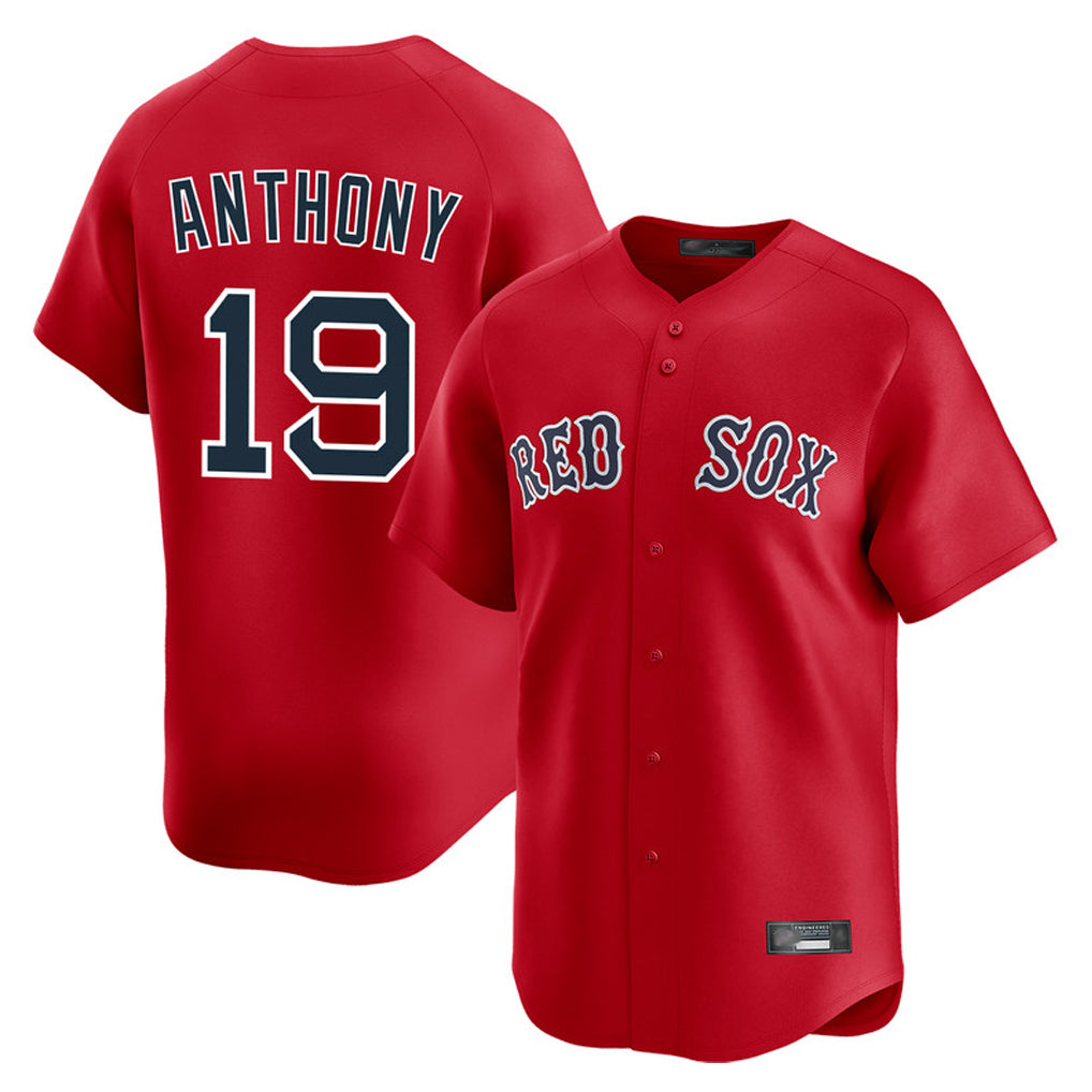 CAdoa B.Red Sox #19 Roman Anthony Player Red Limited Home Game Stitched Jerseys