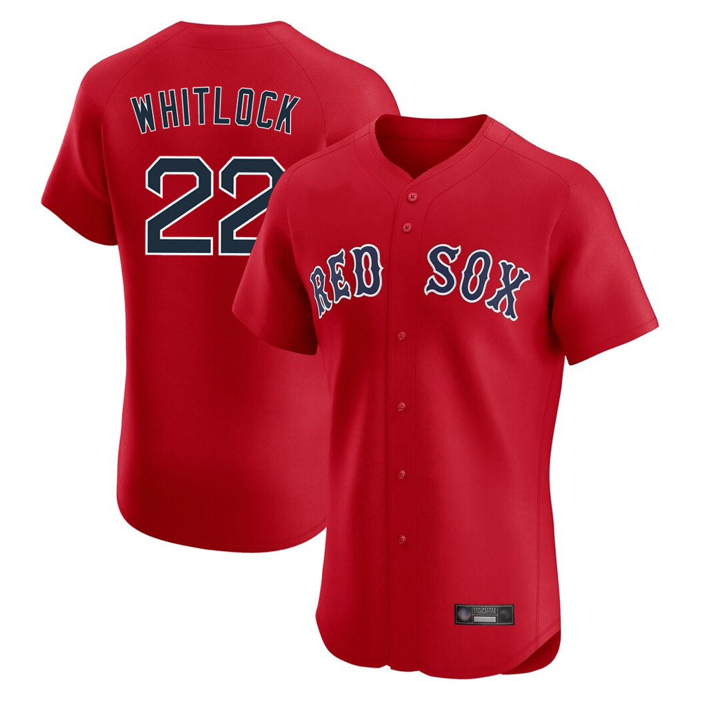 CAdoa B.Red Sox #22 Garrett Whitlock Player Red Limited Elite Home Game Stitched Jerseys