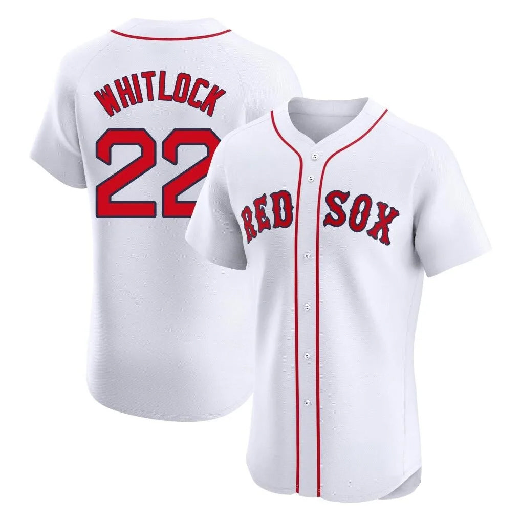 CAdoa B.Red Sox #22 Garrett Whitlock Player White Limited Elite Home Game Stitched Jerseys