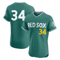 CAdoa B.Red Sox #34 David Ortiz Player Green City Connect Limited Elite Home Game Stitched Jerseys