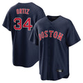 CAdoa B.Red Sox #34 David Ortiz Player Navy Home Game Stitched Jerseys