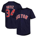 CAdoa B.Red Sox #34 David Ortiz Player Navy Mitchell & Ness Cooperstown Collection Mesh Home Stitched Jerseys