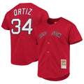 CAdoa B.Red Sox #34 David Ortiz Player Red Mitchell & Ness Cooperstown Collection Home Stitched Jerseys
