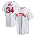 CAdoa B.Red Sox #34 David Ortiz Player White Game Home Stitched Jerseys