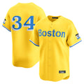 CAdoa B.Red Sox #34 David Ortiz Player Yellow Limited Home Game Stitched Jerseys