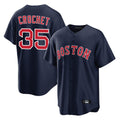 CAdoa B.Red Sox #35 Garrett Crochet Player Navy Home Game Stitched Jerseys