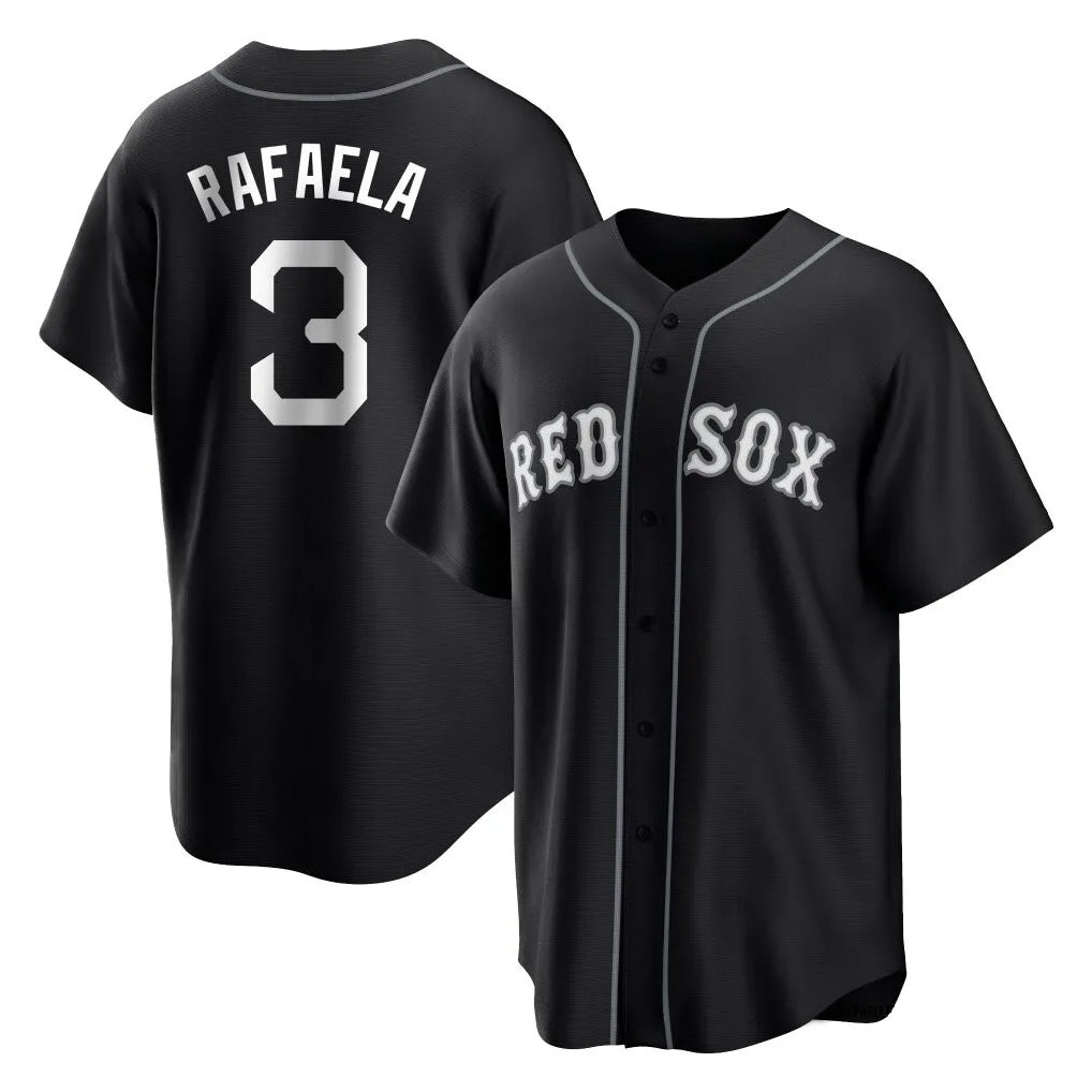 CAdoa B.Red Sox #3 Ceddanne Rafaela Player Black Home Game Stitched Jerseys
