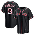 CAdoa B.Red Sox #3 Ceddanne Rafaela Player Black Out Home Game Stitched Jerseys