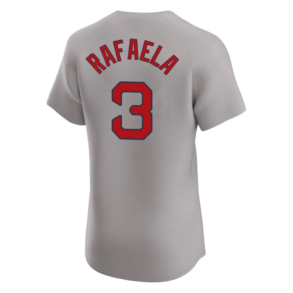 CAdoa B.Red Sox #3 Ceddanne Rafaela Player Gray Road Limited Elite Home Game Stitched Jerseys