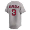 CAdoa B.Red Sox #3 Ceddanne Rafaela Player Gray Road Limited Home Game Stitched Jerseys