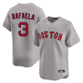 CAdoa B.Red Sox #3 Ceddanne Rafaela Player Gray Road Limited Home Game Stitched Jersey