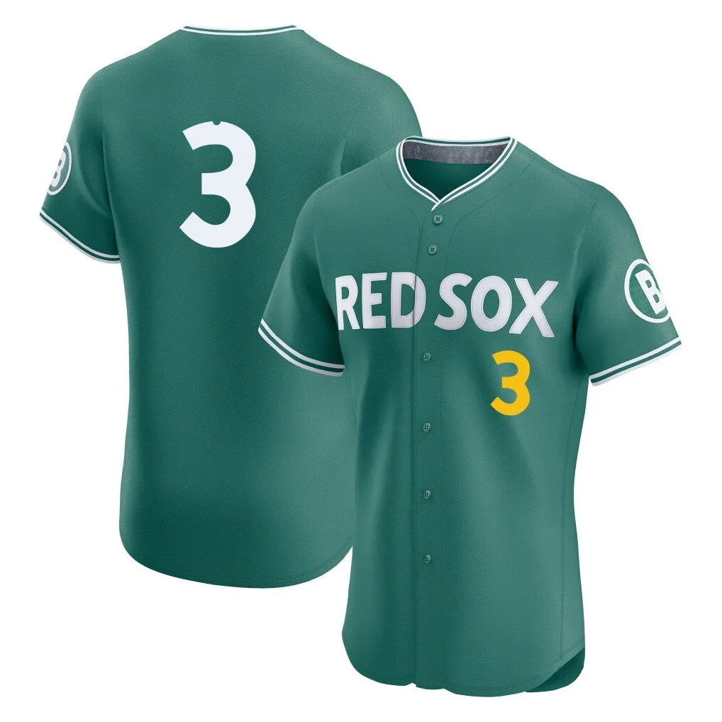 CAdoa B.Red Sox #3 Ceddanne Rafaela Player Green City Connect Limited Elite Home Game Stitched Jersey