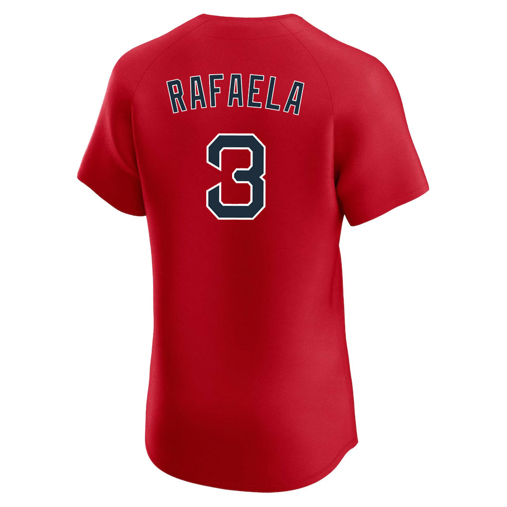 CAdoa B.Red Sox #3 Ceddanne Rafaela Player Red Limited Elite Home Game Stitched Jerseys