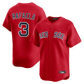 CAdoa B.Red Sox #3 Ceddanne Rafaela Player Red Limited Home Game Stitched Jersey