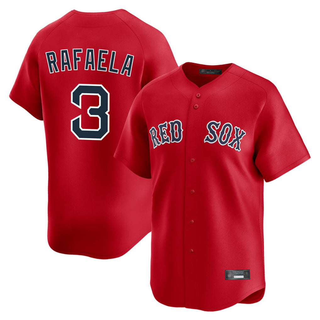 CAdoa B.Red Sox #3 Ceddanne Rafaela Player Red Limited Home Game Stitched Jersey