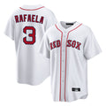 CAdoa B.Red Sox #3 Ceddanne Rafaela Player White Home Game Stitched Jersey
