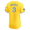 CAdoa B.Red Sox #3 Ceddanne Rafaela Player Yellow Limited Elite Home Game Stitched Jerseys