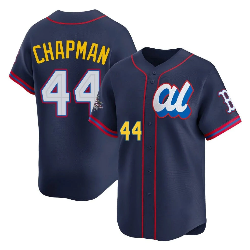CAdoa B.Red Sox #44 Aroldis Chapman Player Navy American League All-Star Edition Game Stitched Jerseys