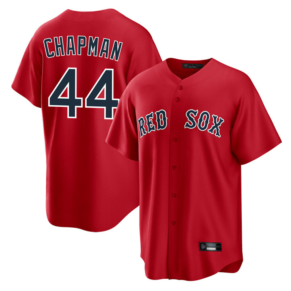 CAdoa B.Red Sox #44 Aroldis Chapman Player Red Home Game Stitched Jerseys
