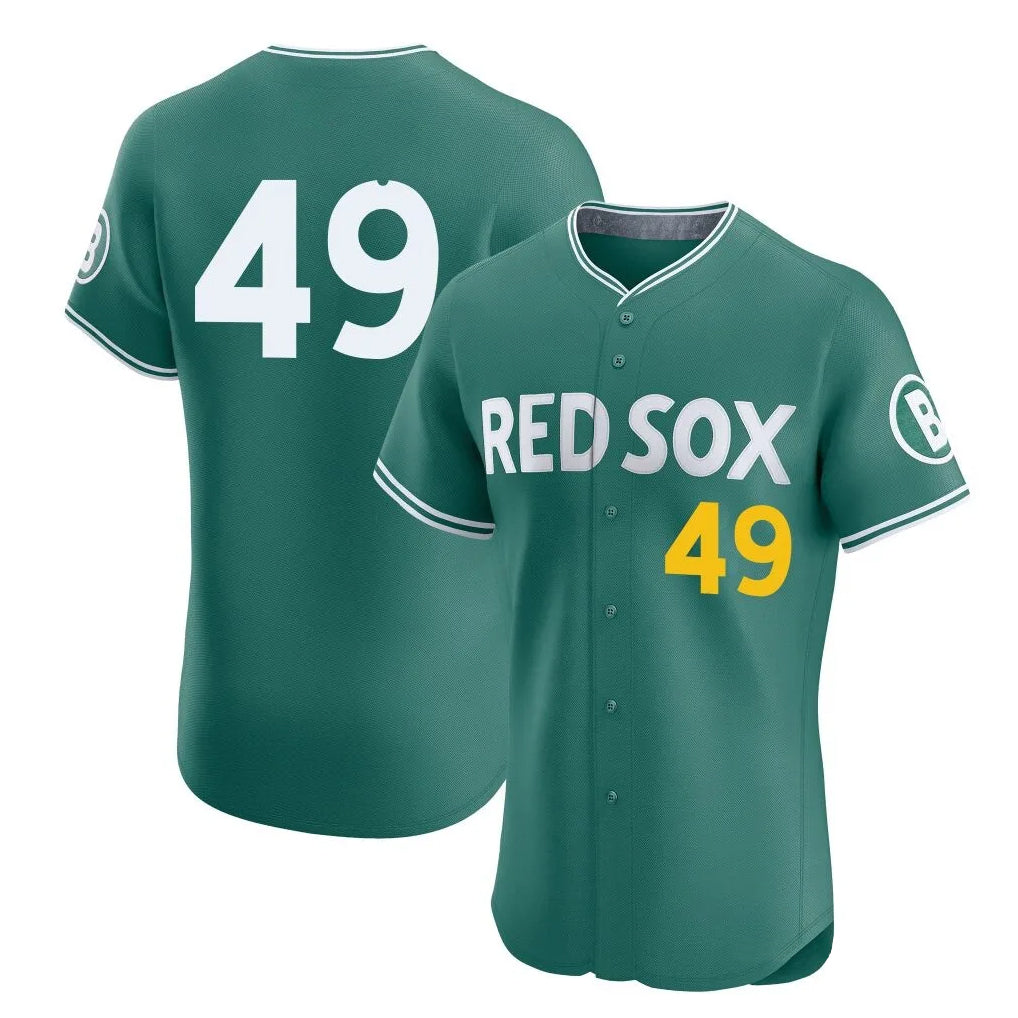 CAdoa B.Red Sox #49 Tim Wakefield Player Green City Connect Limited Elite Home Game Stitched Jerseys
