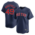 CAdoa B.Red Sox #49 Tim Wakefield Player Navy Limited Home Game Stitched Jerseys