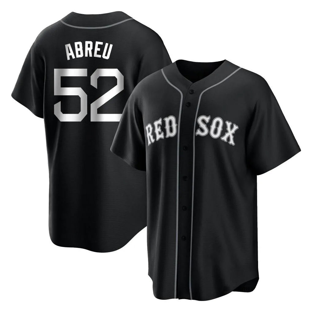 CAdoa B.Red Sox #52 Wilyer Abreu Player Black Home Game Stitched Jerseys