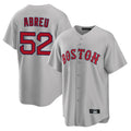 CAdoa B.Red Sox #52 Wilyer Abreu Player Gray Road Home Game Stitched Jerseys