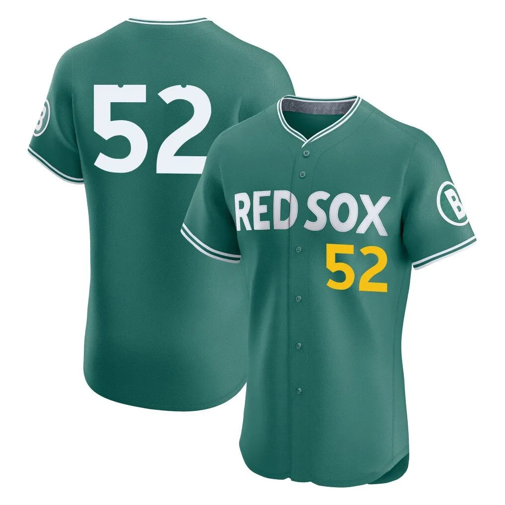 CAdoa B.Red Sox #52 Wilyer Abreu Player Green City Connect Limited Elite Home Game Stitched Jerseys