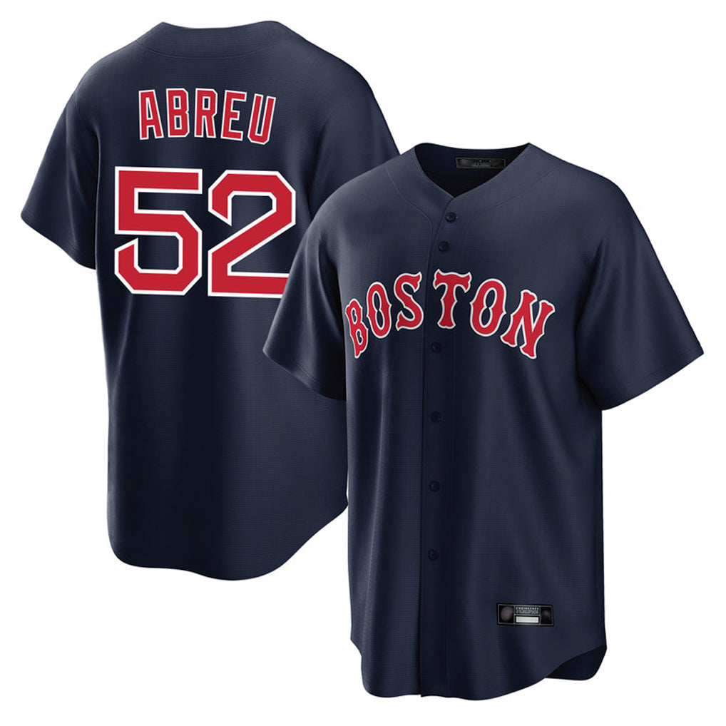 CAdoa B.Red Sox #52 Wilyer Abreu Player Navy Home Game Stitched Jerseys