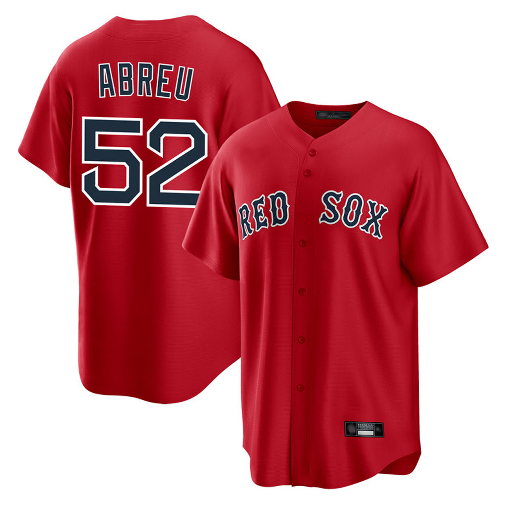 CAdoa B.Red Sox #52 Wilyer Abreu Player Red Home Game Stitched Jerseys