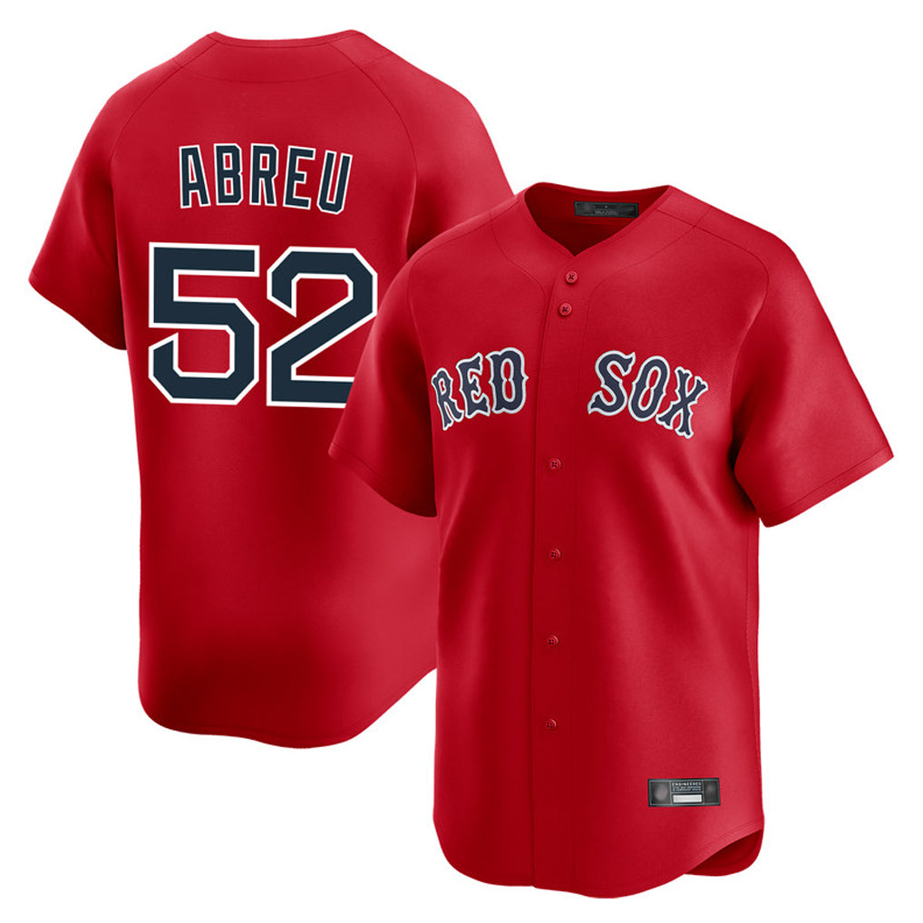 CAdoa B.Red Sox #52 Wilyer Abreu Player Red Limited Home Game Stitched Jerseys