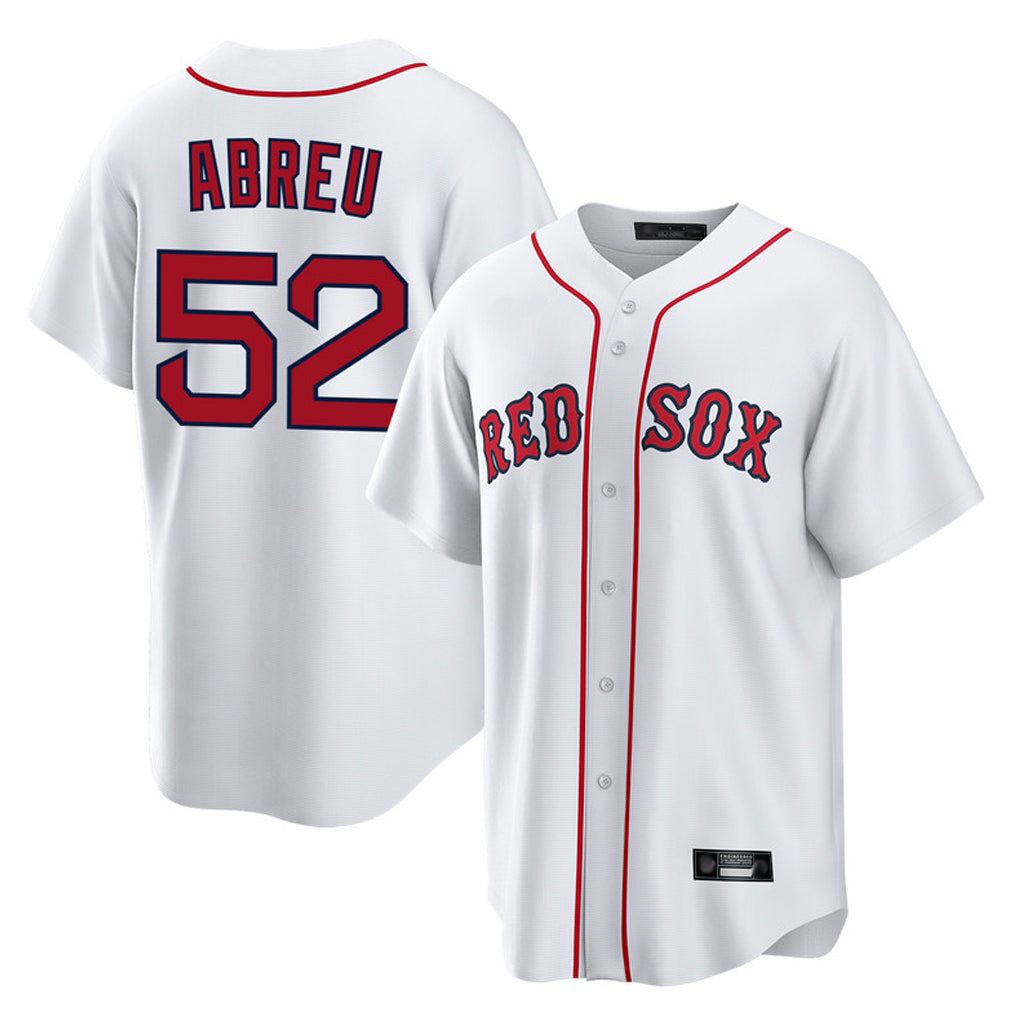 CAdoa B.Red Sox #52 Wilyer Abreu Player White Home Game Stitched Jerseys