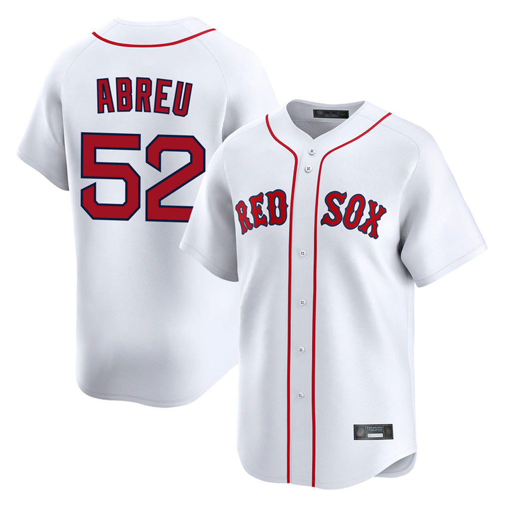 CAdoa B.Red Sox #52 Wilyer Abreu Player White Limited Home Game Stitched Jerseys