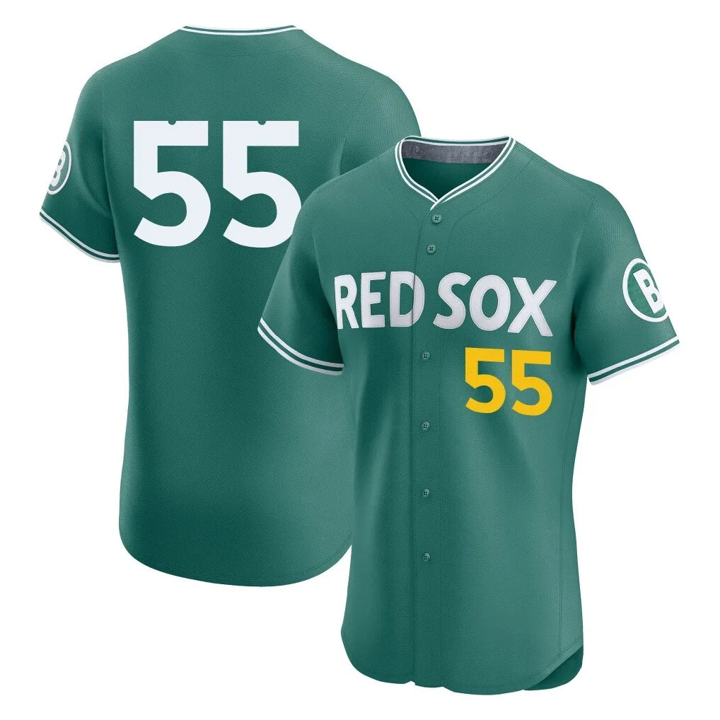 CAdoa B.Red Sox #55 Ranger Su¡§¡érez Player Green City Connect Limited Elite Home Game Stitched Jerseys