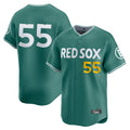 CAdoa B.Red Sox #55 Ranger Su¡§¡érez Player Green City Connect Limited Home Game Stitched Jerseys